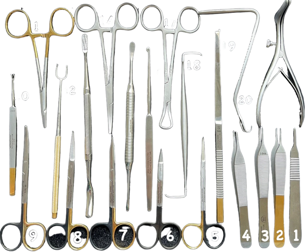 BỘ DỤNG CỤ NÂNG MŨI HÃNG MILLION SURGICAL - ảnh sản phẩm nền trong suốt 1