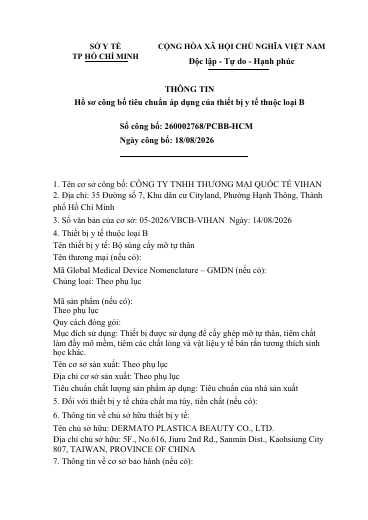 Document first page MAFT-GUN Bộ súng / System