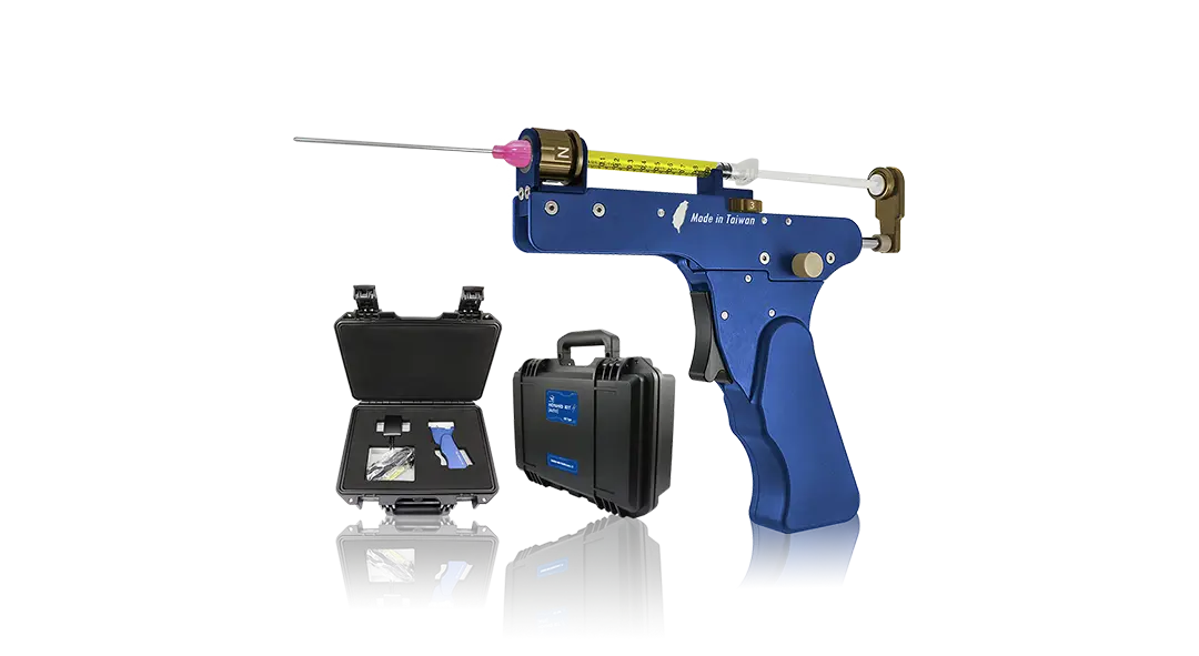 MAFT-GUN® MOVAMID (Auto) 1CC và hộp thiết bị trong ảnh nhà sản xuất