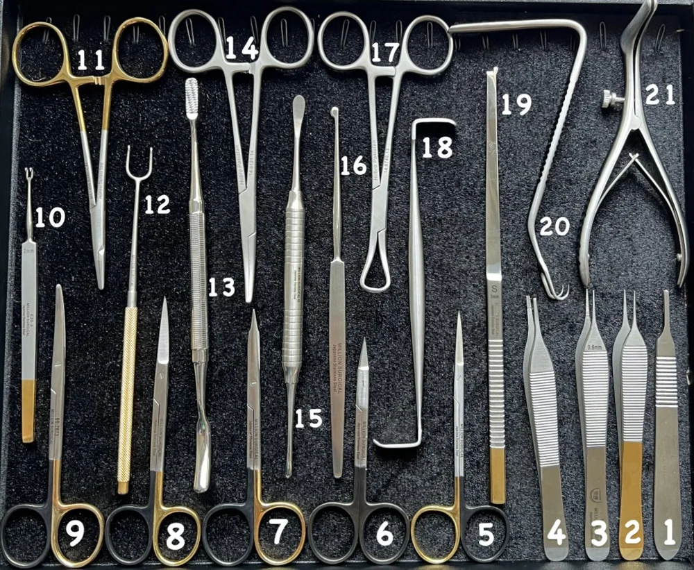 BỘ DỤNG CỤ NÂNG MŨI HÃNG MILLION SURGICAL - ảnh sản phẩm nền trong suốt 1