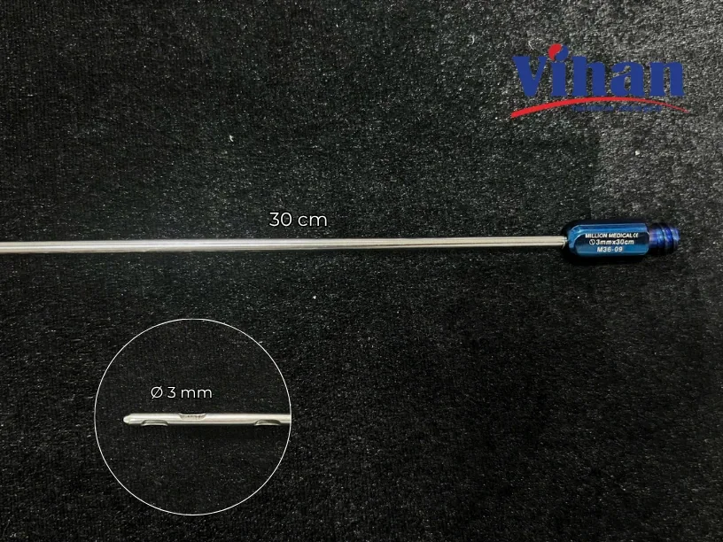 CÂY HÚT MỠ 6 PORT 3.0MM x 30CM - ảnh nguồn thể hiện đầu dụng cụ thực tế