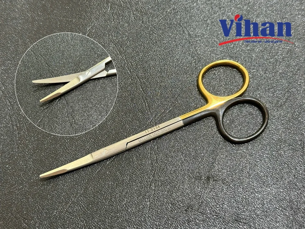 KÉO IRIS CONG ĐẦU TÙ KAYE BLEPHROPLASTY TC+SUPER CUT 11CM - ảnh sản phẩm nền trong suốt 1