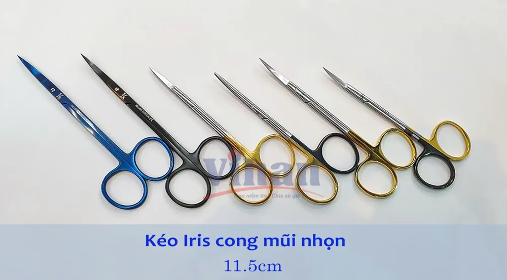 Kéo Iris cong mũi nhọn 11.5cm