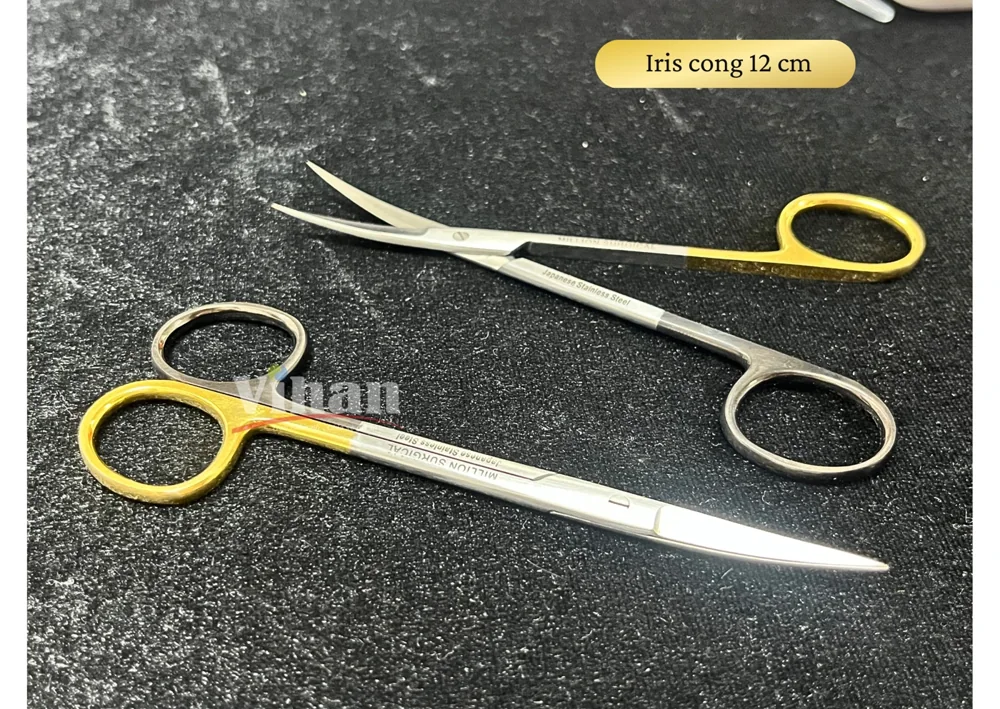 KÉO PHẪU THUẬT IRIS CONG 12CM