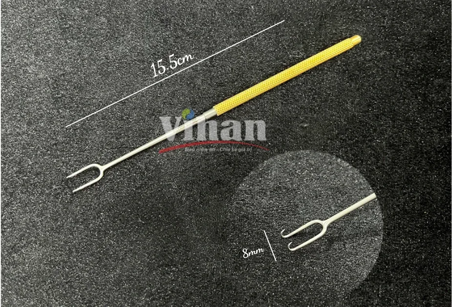 MÓC ĐÔI NHỌN CÁN VÀNG 8MM