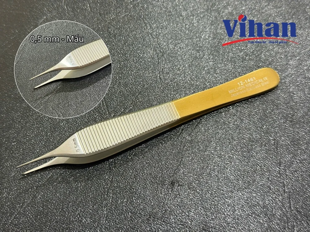 NHÍP ADSON CÓ MẤU 0.5MM x 12.5CM
